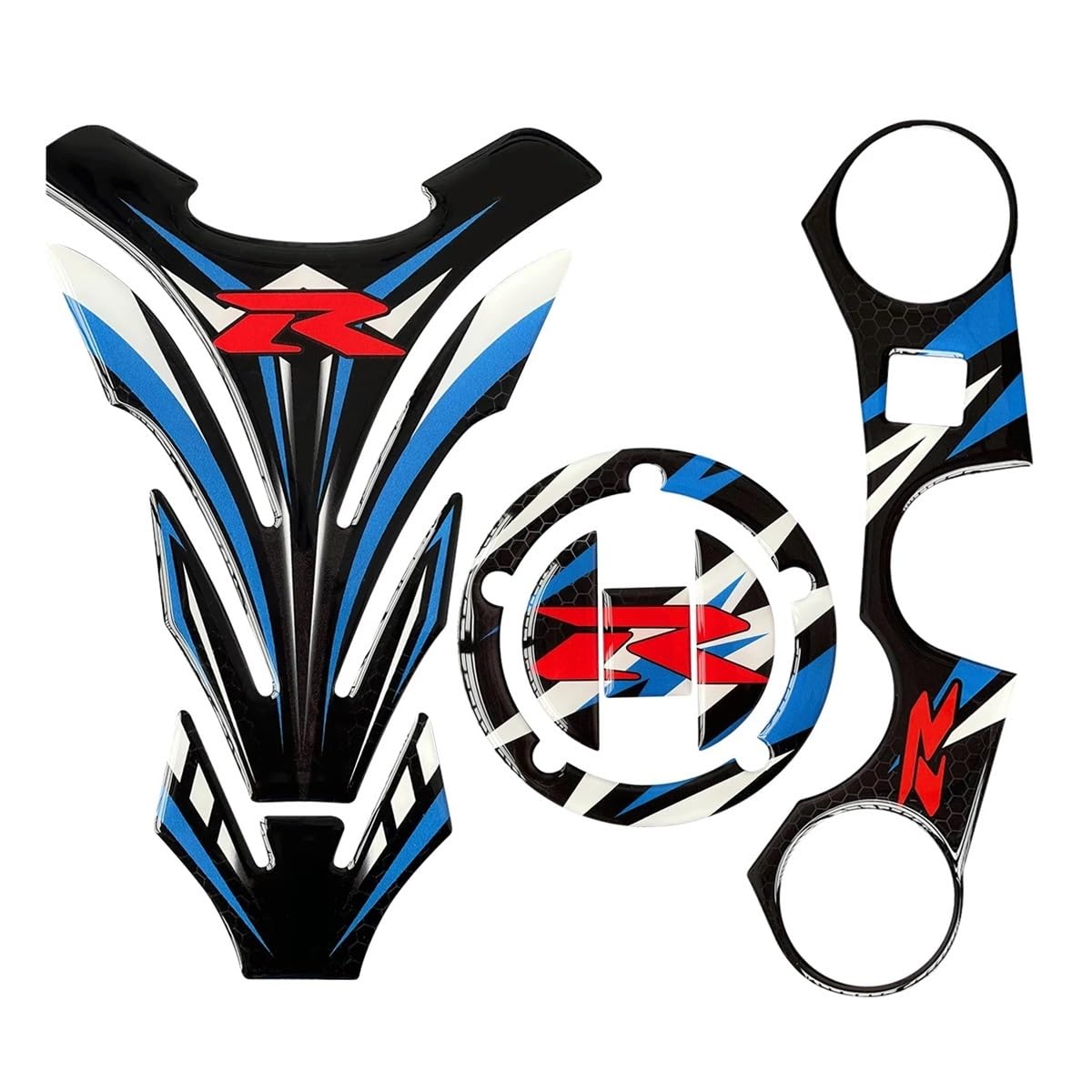 Motorcycle Fuel Tank Stickers Gas Fuel Tank Pad Protector for GSXR GSX-R 600 750 1000 Motorcycle Traction Pads Motorbike Accessories