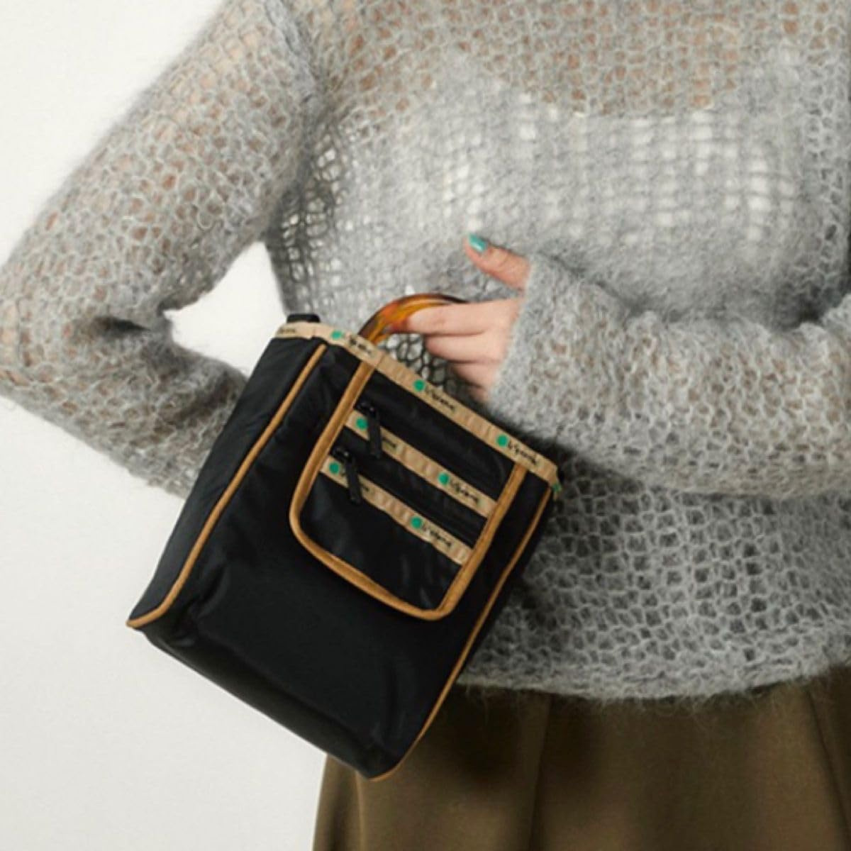 Amazon.co.jp: レスポートサック ZIP POCKET TOTEブラックインク 限定 
