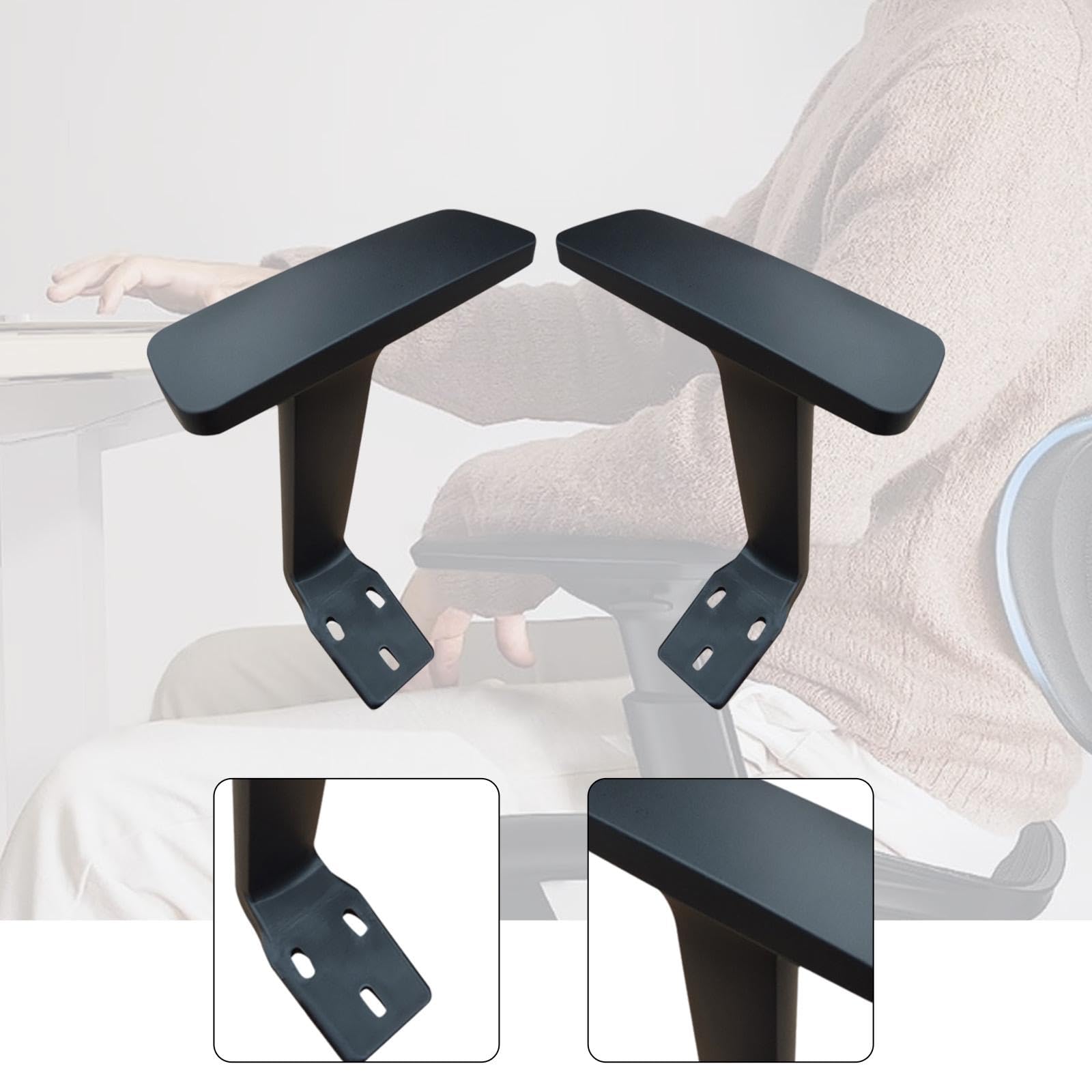 Harilla 2 reposabrazos para Silla de Oficina, Soportes Verticales universales, portátiles y Elegantes, para el hogar, sillas giratorias y Apartamentos.