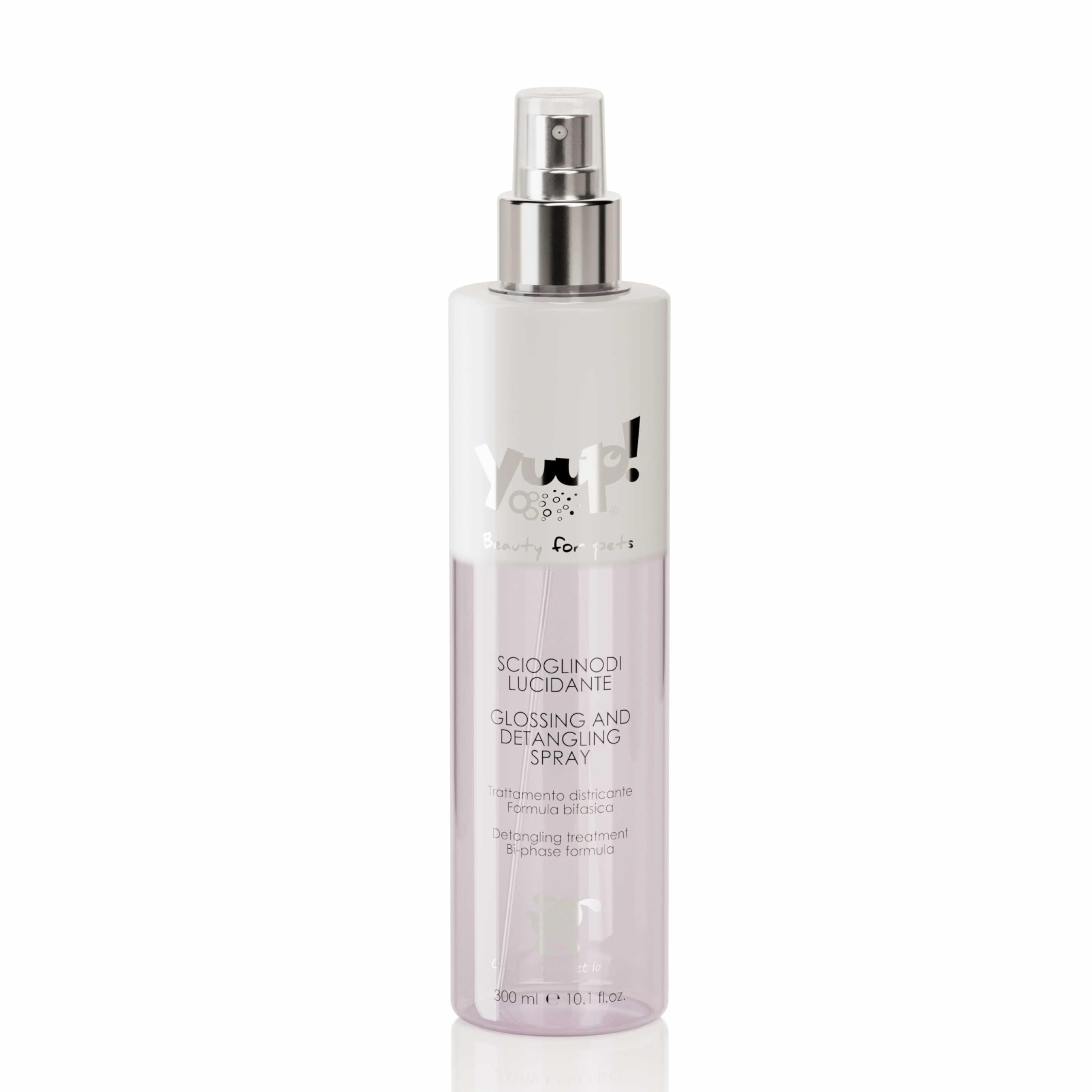 YUUP! - Spray Demelant Chien et Chat, 300 ml, Soin Biphasé démêlant et lustrant pour Pelage de Chiens et Chat, Bambou & Graines de Lin