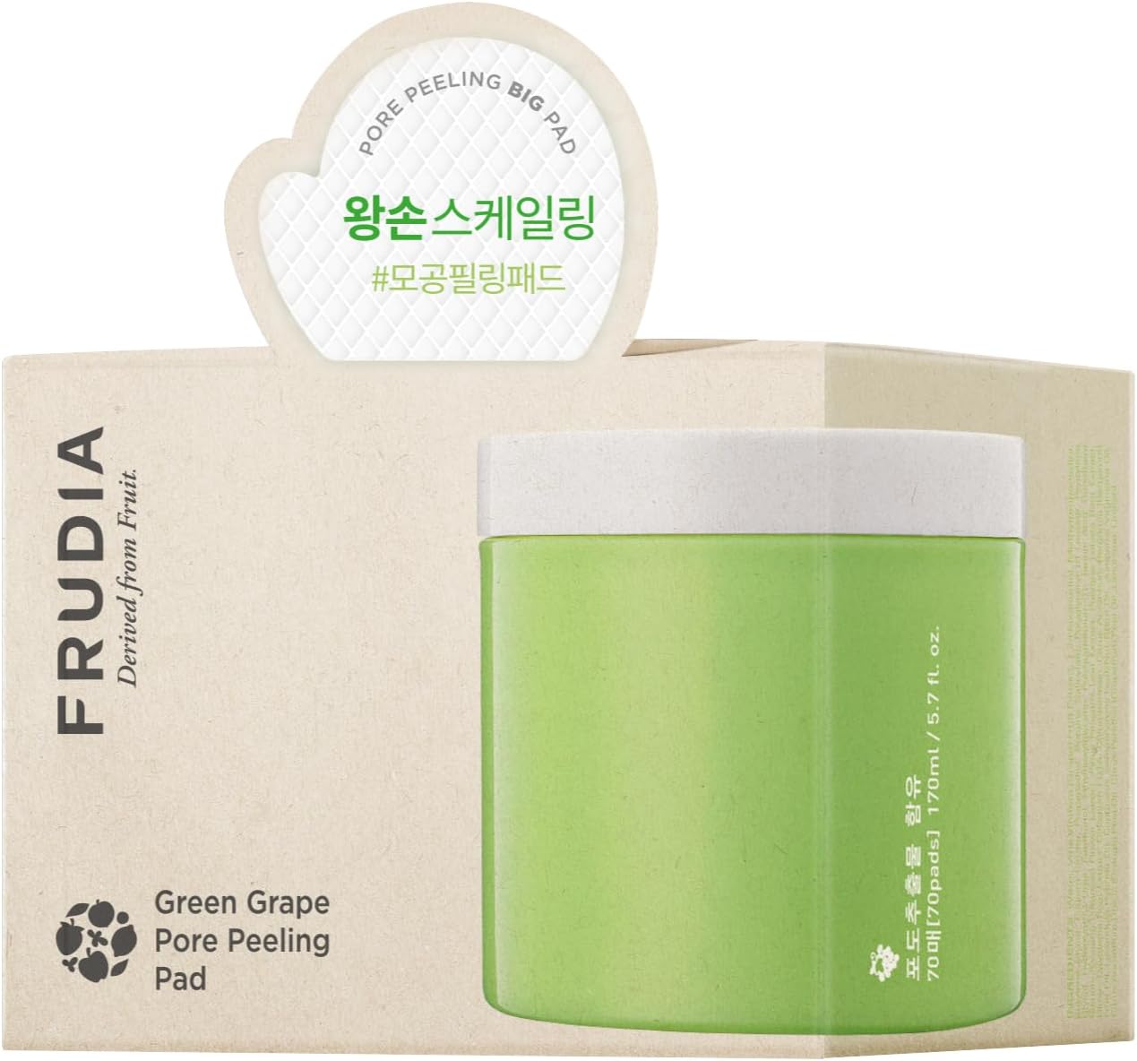 FRUDIA Green Grape Pore Peeling 70 Pad