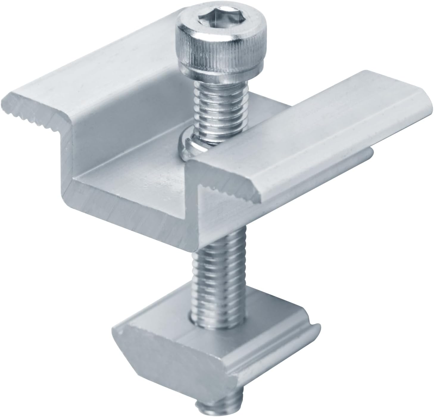 12 Pack Solar Panel Mid Clamps, PV Panel Mounting Bracket, Aluminum for 5/8" - 1-7/8" Thick Frame