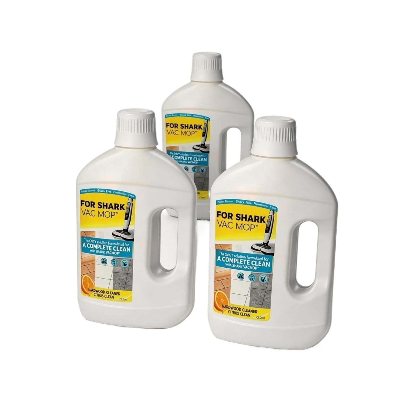 Solución limpiadora de pisos multisuperficie, concentrada for vinilo laminado baldosas madera, compatible con trapeadores a vapor Shark, fórmula sin enjuague rayas, recambio 1000 ml