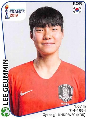 2019 Panini FIFA Women's World Cup France Album Stickers (Individual Sticker Only) Soccer #60 Lee Geummin Korea Republic 2 Inch by 2 12 Inch 2019 Panini FIFA Women's World Cup France Album Stickers (Individual Sticker Only) Soccer #60 Lee Geummin Korea Republic 2 Inch by 2 12 Inch