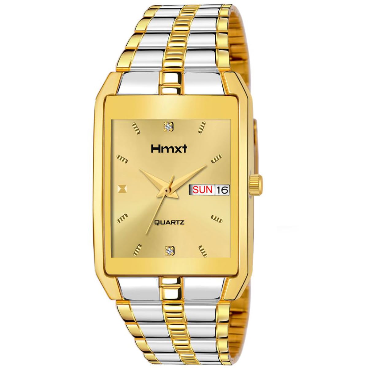 103 Day n Date Series Gold Silver Dual Tone Men's Elegance and Exceptional Performance| Fashionable and Styish Analog Watch - Perfectly Suited for Every Occasion, from Casual to Formal Wear-image-45