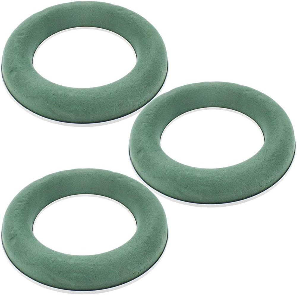 Set 2 Anelli In Schiuma Floreale ELES VIDA - 25cm Diametro, Per Composizioni Fiorite, Made In Germany - Foto 6