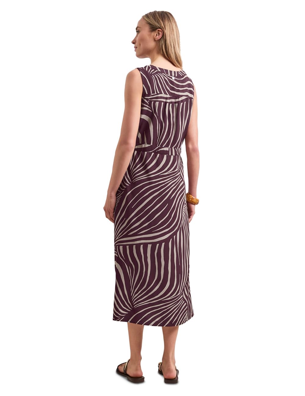 Street One Damen 1409347 Midi-Kleid mit Split Neck und Zipper (1er Pack)