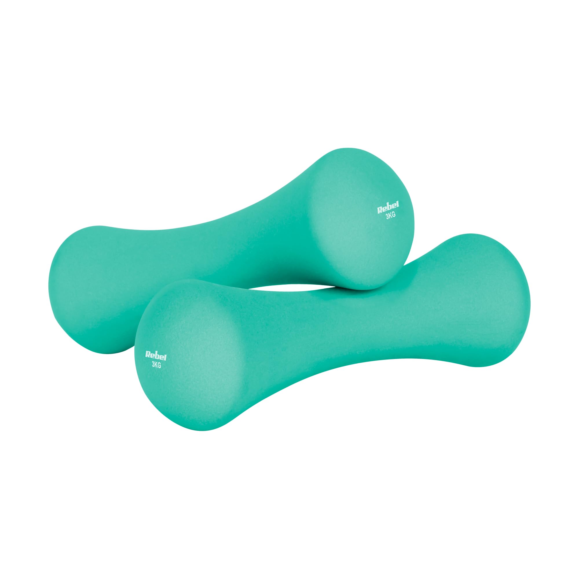 Rebel Electro Hantelscheiben Gusseisen Neopren Set 21 kg (2x0.5kg+2x1kg+2x2kg+2x3kg+2x4kg)