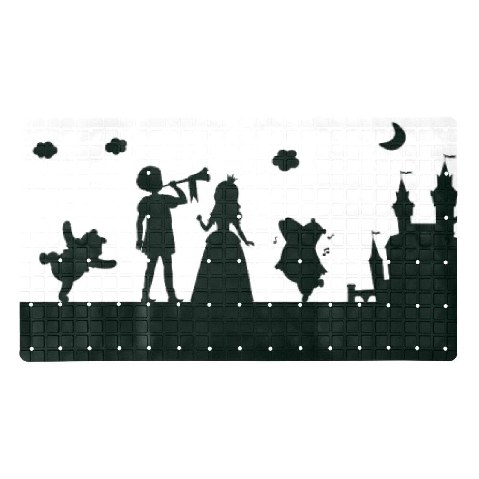 Tapis de baignoire antidérapant Prince Princess pour éviter les chutes en douche