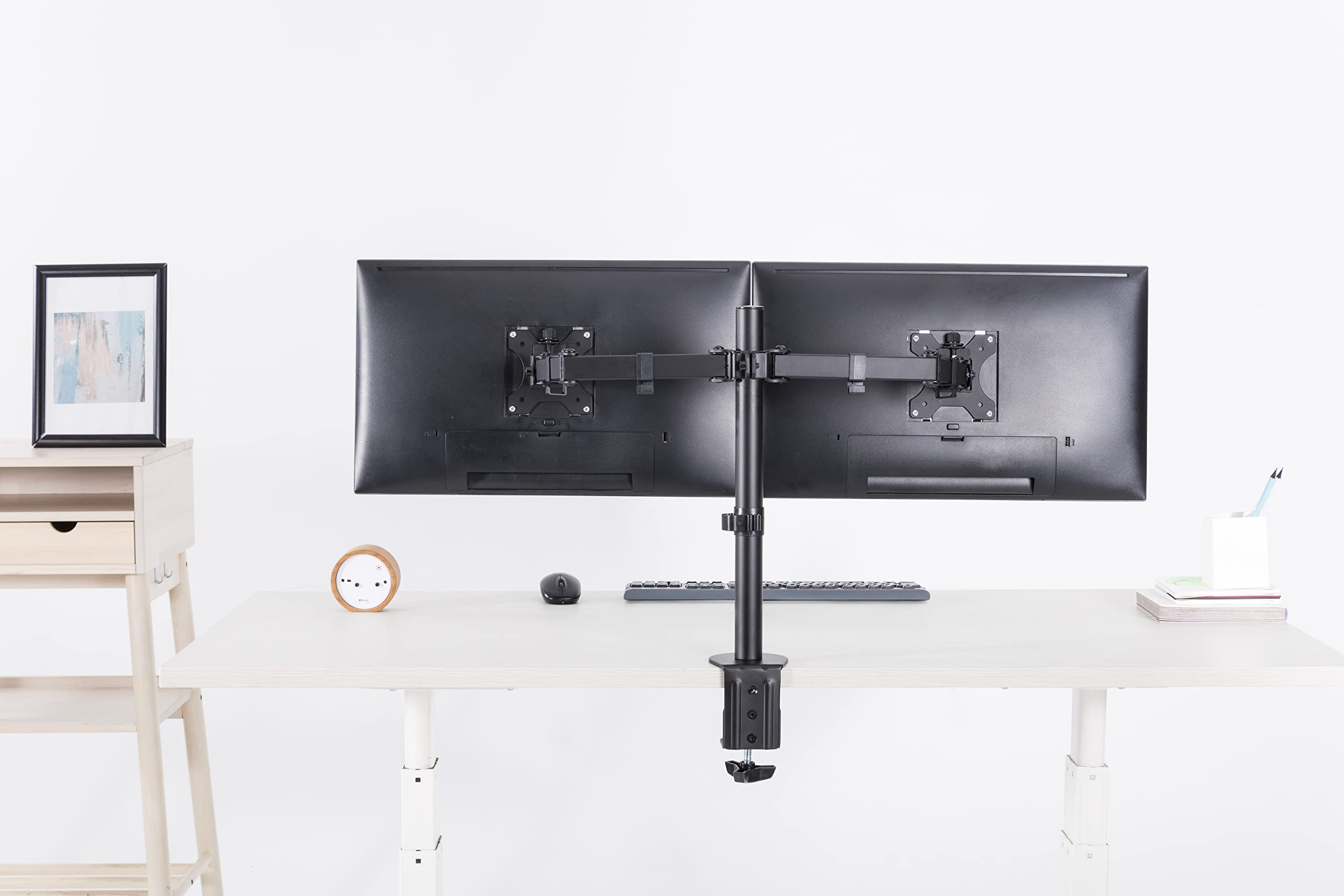 NewStar FPMA-D550DBLACK Supporto da tavolo per monitor nero doppio 16kg