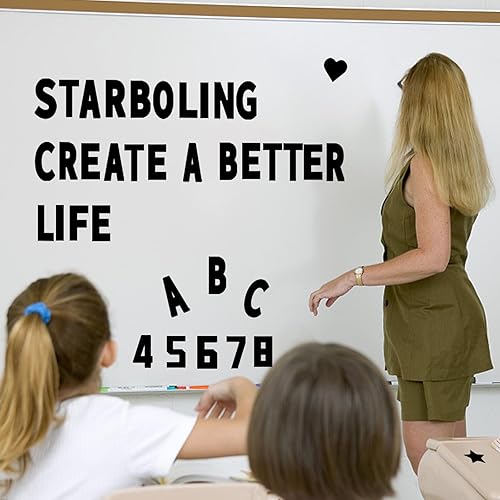 Miniatura 5 de Starboling Calcomanías de letras, 3 pulgadas, 40 hojas de calcomanías del alfabeto rojo, calcomanías de vinilo autoadhesivas para buzón, calcomanías