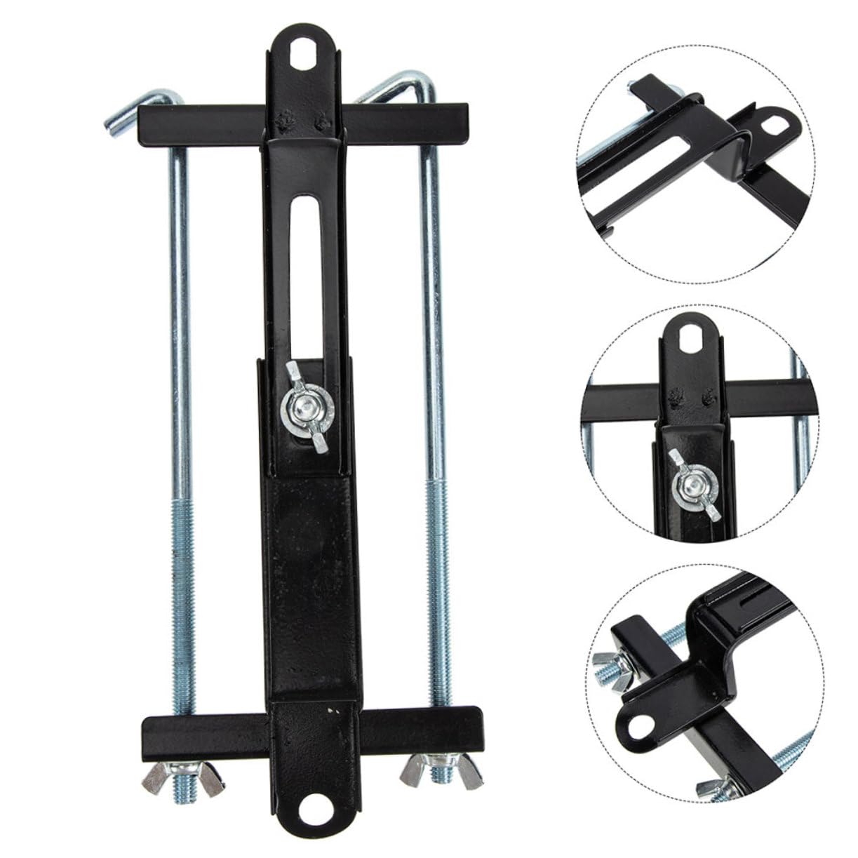 2 pièces Support de Batterie Automobile Réglable Métal Kit de Fixation Stable pour Batterie de Voiture Montage Facile et Compatible Multi Modèles