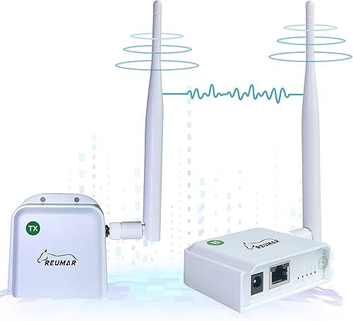 Puente inalámbrico punto a punto de acceso inalámbrico de largo alcance con antena de alta ganancia de 20 DBi, repetidor de puente WiFi de 2.4 G que