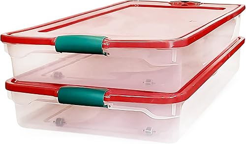 HOMZ Almacenamiento plástico bajo la cama (3470HRGDC.02)