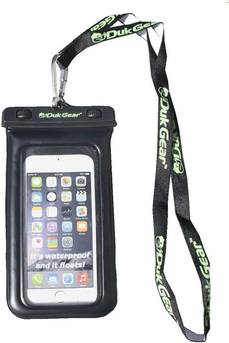 Bіg Sаlе DUK GEAR Universal 100% Waterproof Floating Underwater Cell Phone Case, Pouch, Dry Bag for iPhone, Android, Google, Touch-Screen Friendly, for Pool Beach Kayaking Travel (Black)