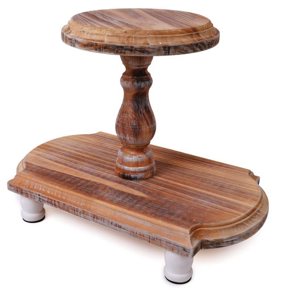 Buy Vickridge Farmhouse Tiered Tray Two Tiered Tray Wood Tiered