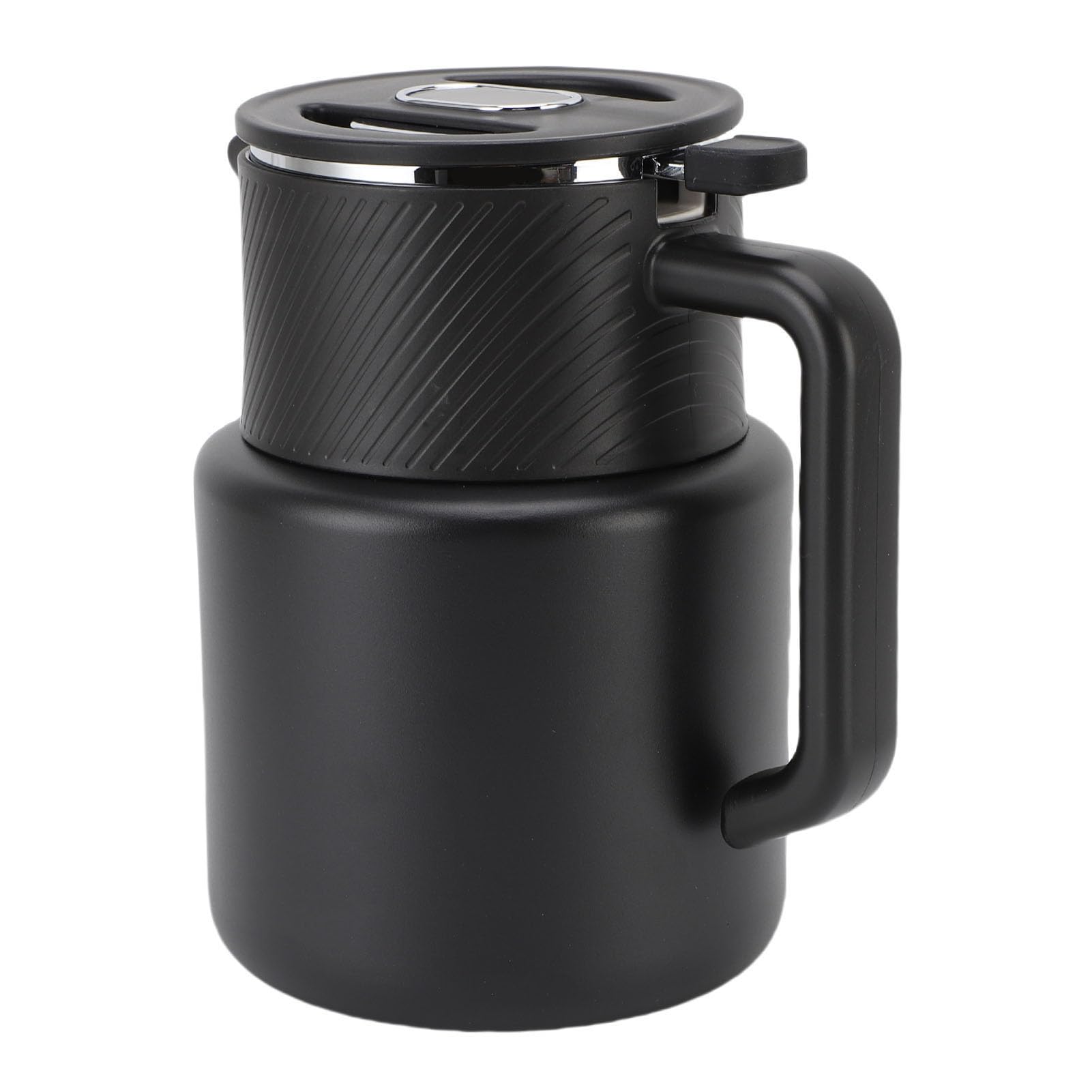 AMONIDA Isolierter Teekessel mit Digitalanzeige und Filter Zum Aufbrühen von Kaffee, Tee, Milch, Saft, 1500 Ml, Edelstahl 316