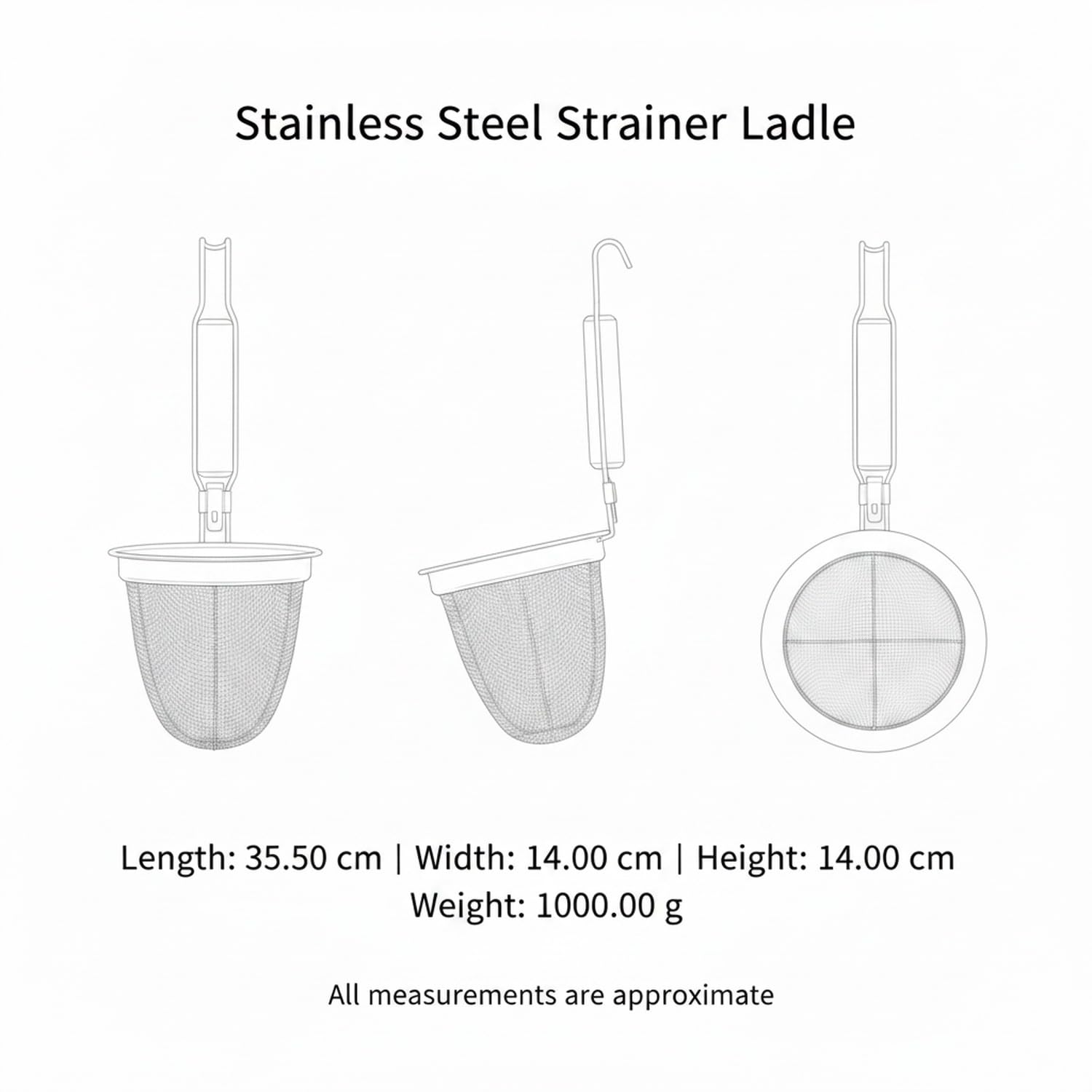 Schiumarola in Acciaio Inox, 1 PC
