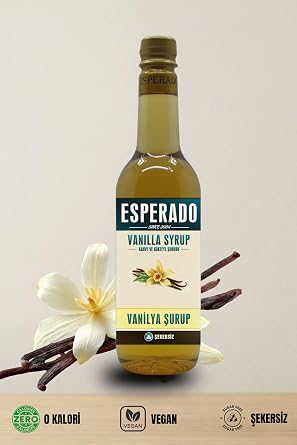 ESPERADO Şekersiz (Sugar Free) Vanilyalı Aromalı Kahve & Kokteyl Şurubu - 750 ml-