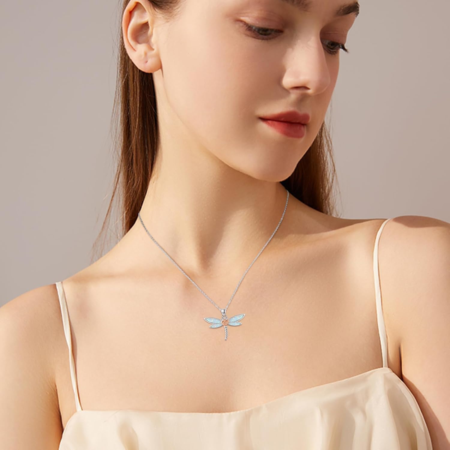 MEDWISE Celtic Dragonfly Necklace for Women 925 Sterling Silver Celtic Pendant Animal Necklace Dragonfly Jewelry Gifts for Women Mom Christmas Gifts - Image 5