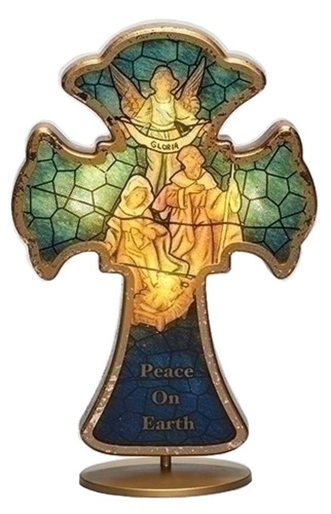 Fontanini by Roman 10.25'' Tall LED FONTANINI Cross Night Light