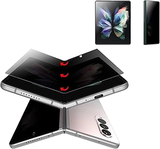 For Samsung Galaxy Z Fold 3 Privacy Screen Protector Anti-Peeping Nano Soft Film Outer Screen+Inner Screen Anti-Peeping Soft film Anti-Spy Protective Film