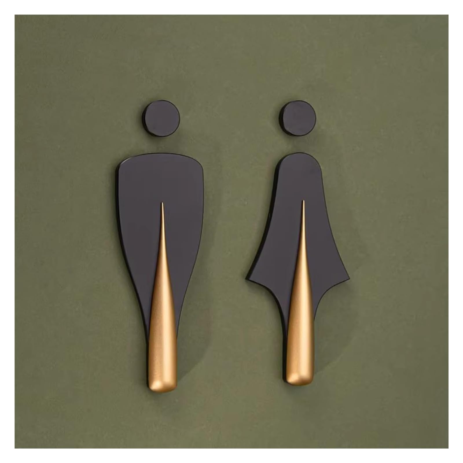 Carteles para aseos, For oficinas en el hogar y restaurantes, alto 18 cm/7”