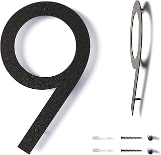 12 Inch Modern Floating House Numbers for Outside