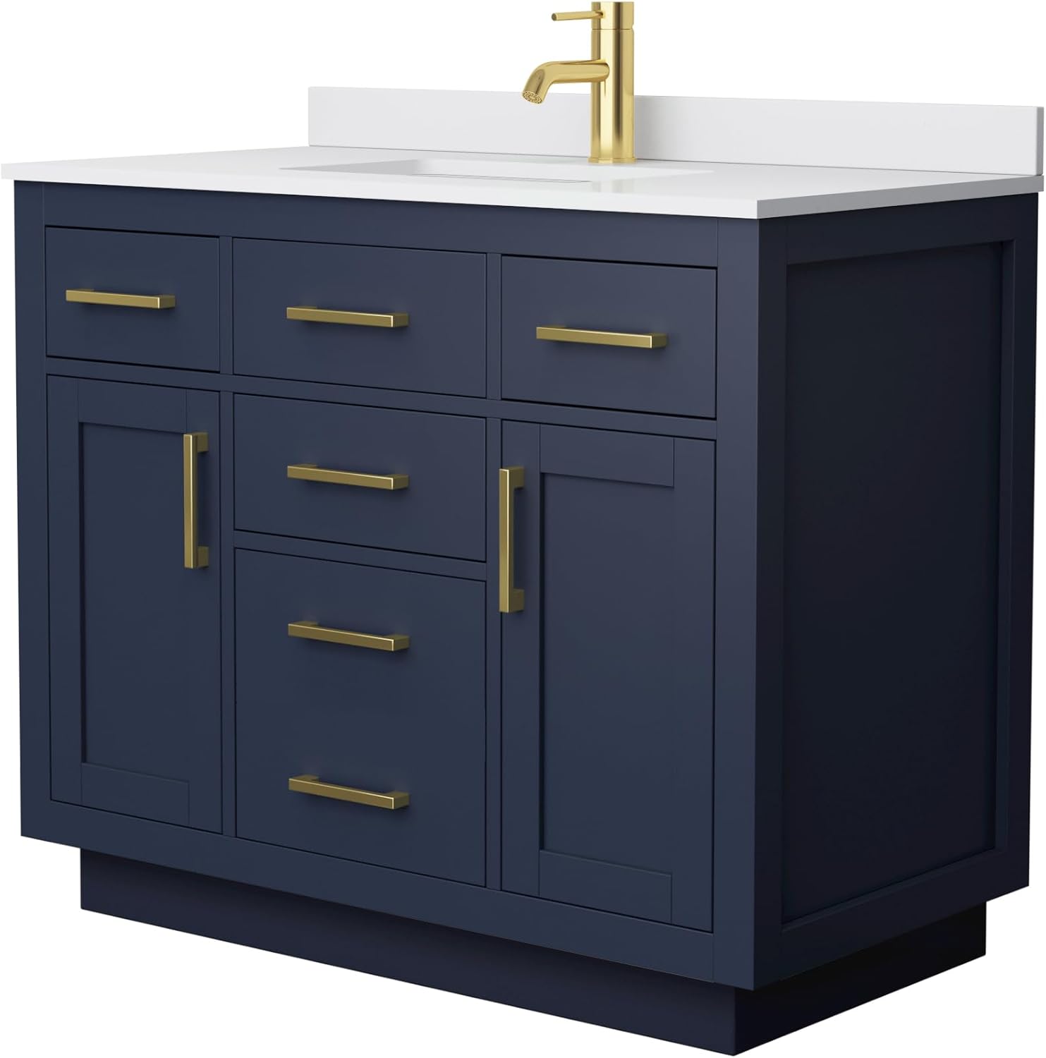 Wyndham Collection Beckett 42 Inch Single Bathroom Vanity
