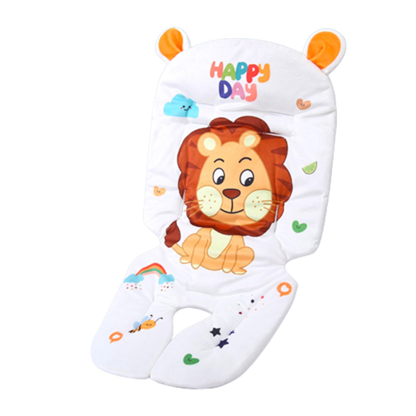 Cushion Buggys Pushchair Baby Liner Cartoon Support Pad for Toddler Baby Pram Carriage Cushion