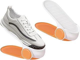 シューズオーガナイザー | 調整可能な滑り止め付き折りたたみスタッカー,クローゼット用 靴 収納ホルダー,ブーツ スニーカー スリッパ など の 靴 類 に 対応 ベッド 下 収納 クローゼット 棚 キャビネット 玄関 寝室 ガレージ 用