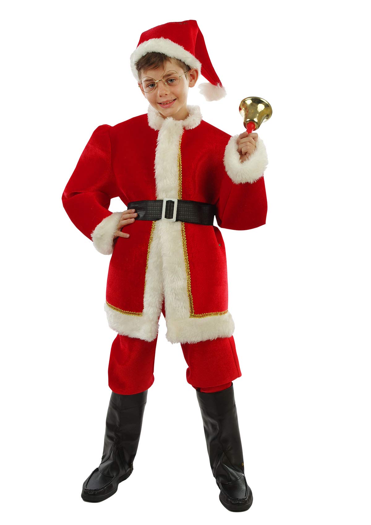 chiber Disfraces Costume Santa Babbo Natale, Bambino, Deluxe (4-6 Anni)