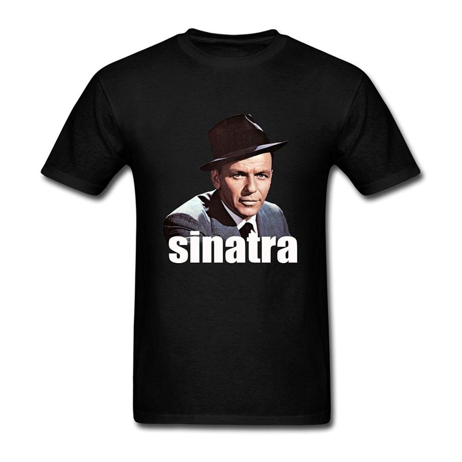 Men's The Pop Singer Frank Sinatra T-Shirt Black