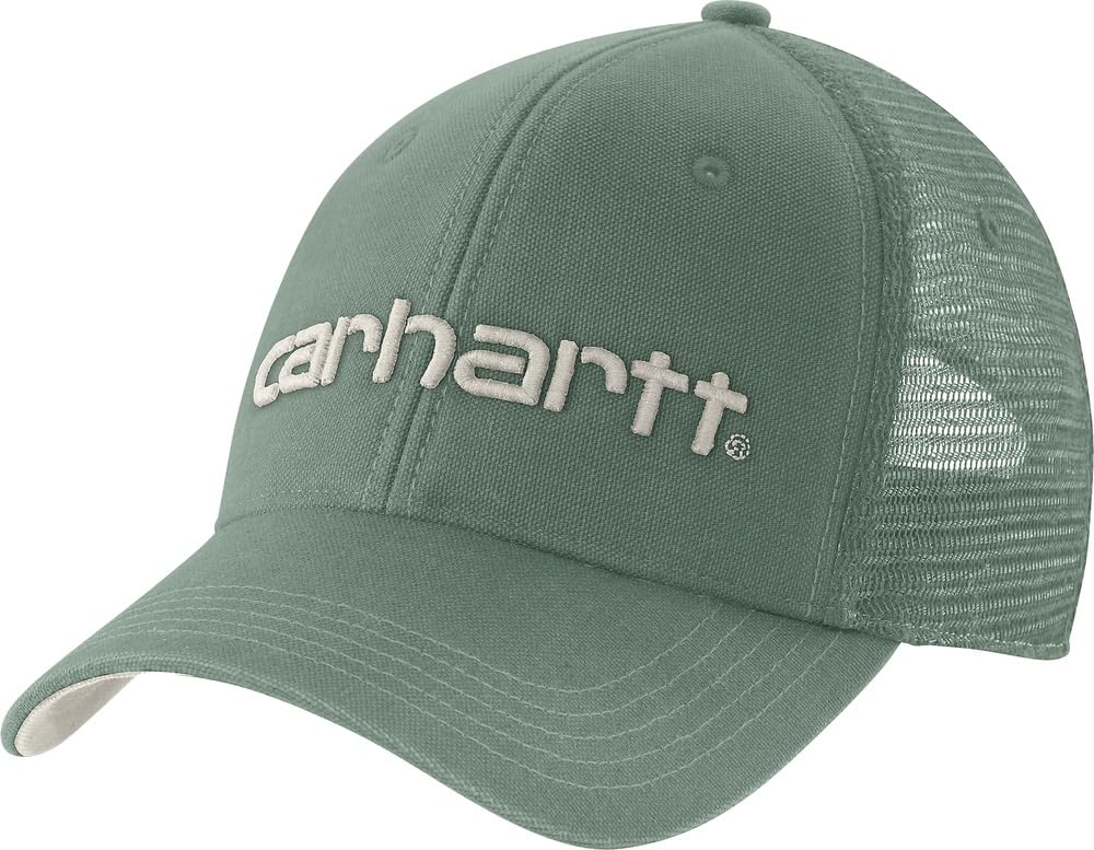 Husqvarna Carhartt Canvas Mesh Back Logo Graphic Cap Green Slate/malt from B&Q