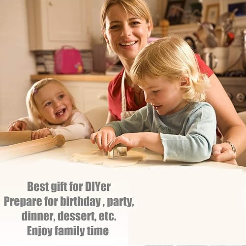 Miniatura 6 de Juego de 26 cortadores de galletas del alfabeto, pequeños de acero inoxidable, moldes para hornear, pasteles, fondant, donas, galletas, frutas,