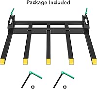 Vista 5 de forks25003 Abrazadera para palets en horquillas para desechos, color negro