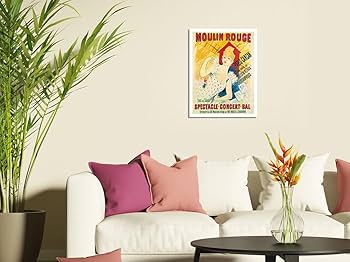 逸品　レア物　ムーランルージュ　映画ポスター　ロシア　ステンバーグ作　木製パネル ジュール・シェレ 2つの「ムーラン・ルージュ」1889年と1891年