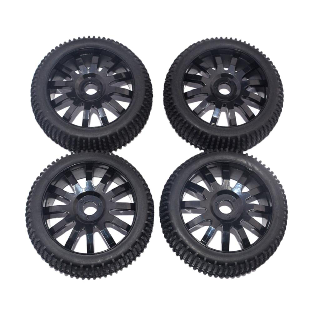 Jantes Et Pneus De Roue De Voiture Hors Route à L'échelle 1/8 pour HSP HPI Racing Car Black