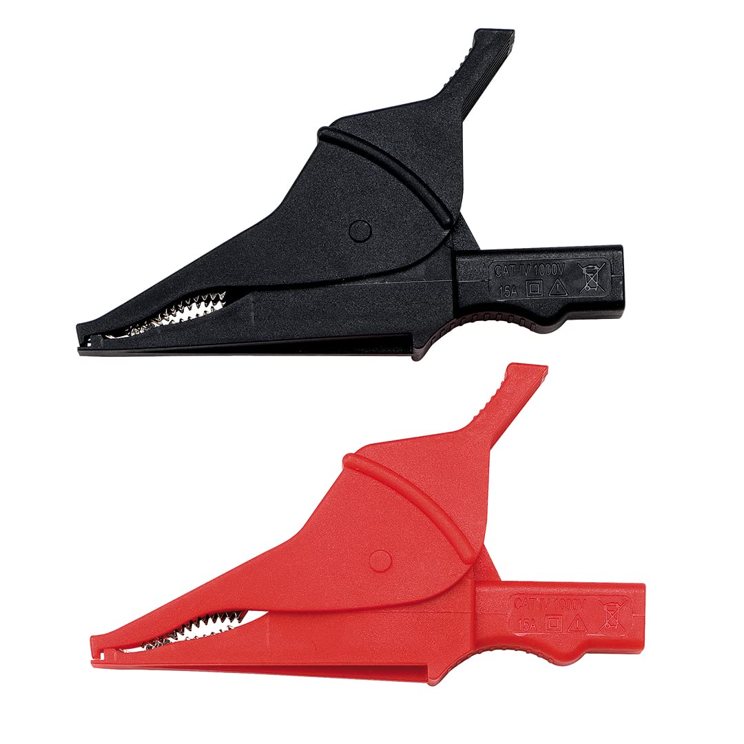 Chauvin Arnoux P01295457Z Crocodile Clips - CAT IV-1000V - 15A - Red + Black