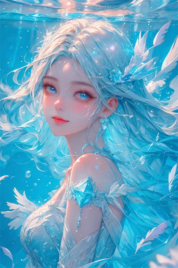 Kitquiver Diamond Painting Fairy Diamond Embroidery Kit 30x40cm DIY Gemstone Sparkle Art Crafts Kits Full Drill Diamond Cross Stitch Embroidery for Kids Gem Craft Diamond Painting Kit Wall Decor