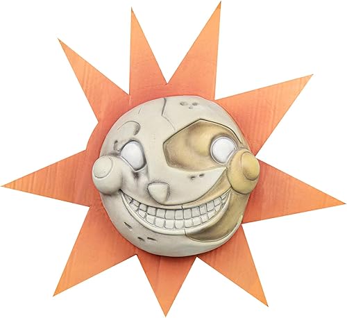 EJWCIG Máscara de gota de sol y luna, máscara de oso payaso Fnaf, violación de seguridad, disfraz de Halloween, accesorio de cosplay