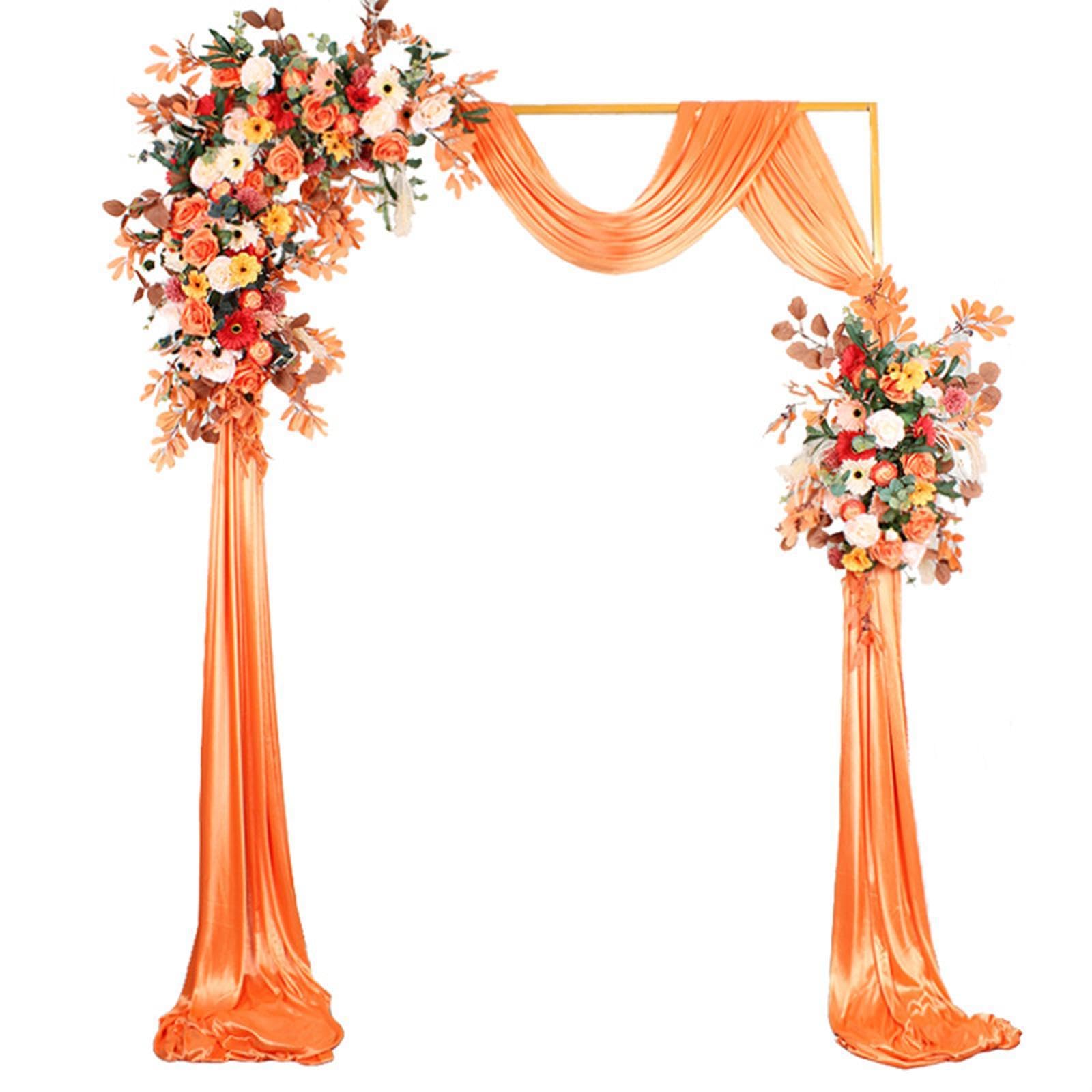 Cadre de Toile de Fond pour Cérémonie de Mariage avec Arche, Or