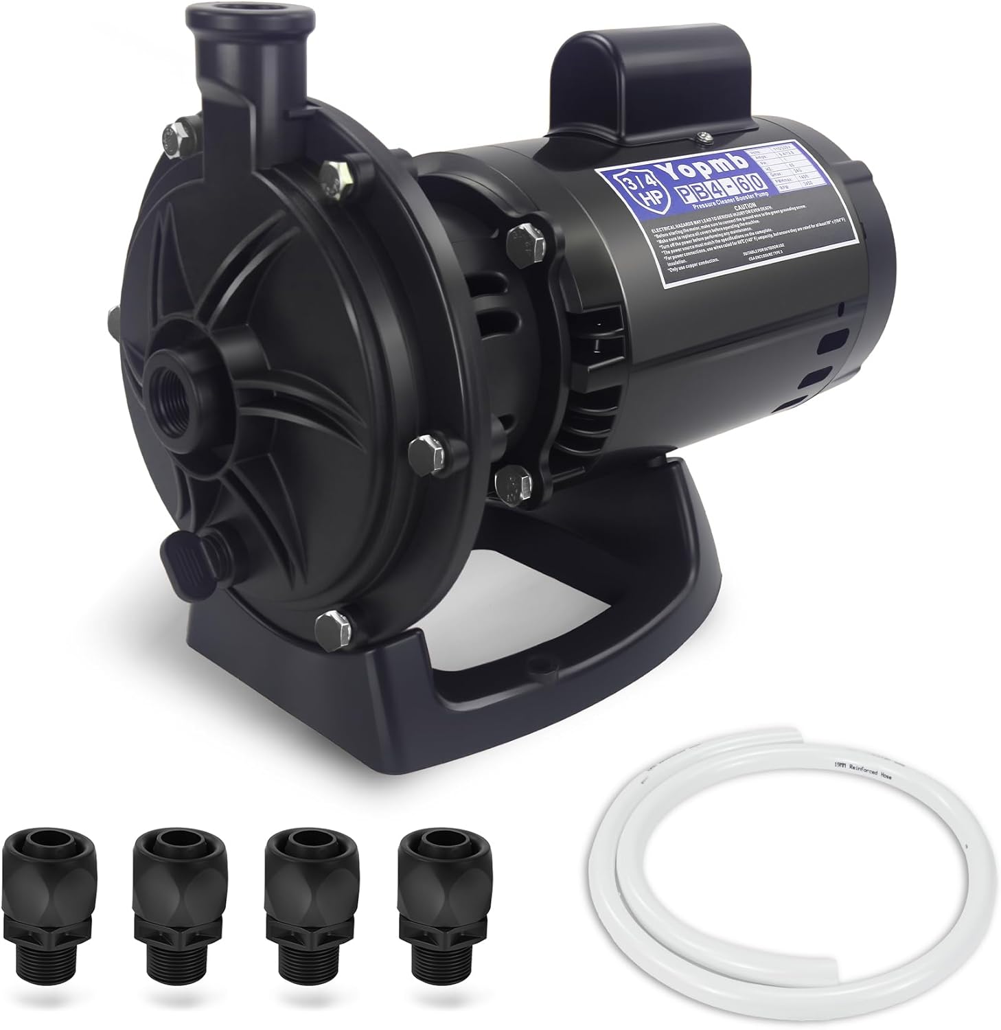 PB4-60 Booster Pump Kit 3/4 HP Replacement for Polaris PB4-60 Pool Booster Pump,Compatible with Polaris 180/280/380/480/3900,Pentair, Hayward or Letro Legend Pressure Side Pool Cleaners, 115V 60HZ