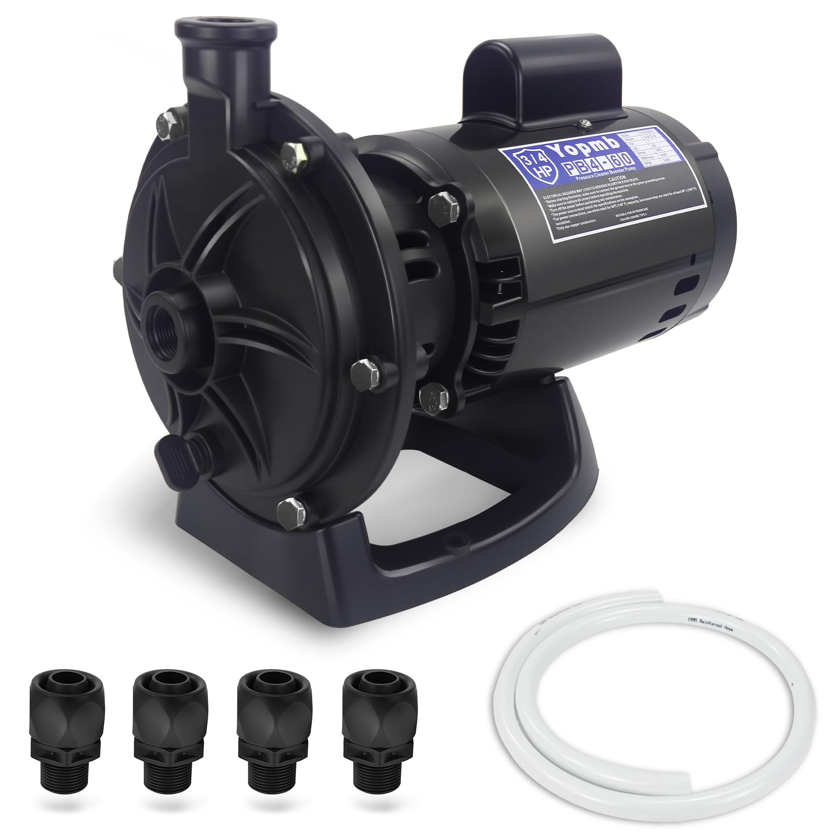 Photo 1 of ***UPDATED 6/12*** PB4-60 Booster Pump Kit 3/4 HP Replacement for Polaris PB4-60 Pool Booster Pump,Compatible with Polaris 180/280/380/480/3900,Pentair, Hayward or Letro Legend Pressure Side Pool Cleaners, 115V 60HZ