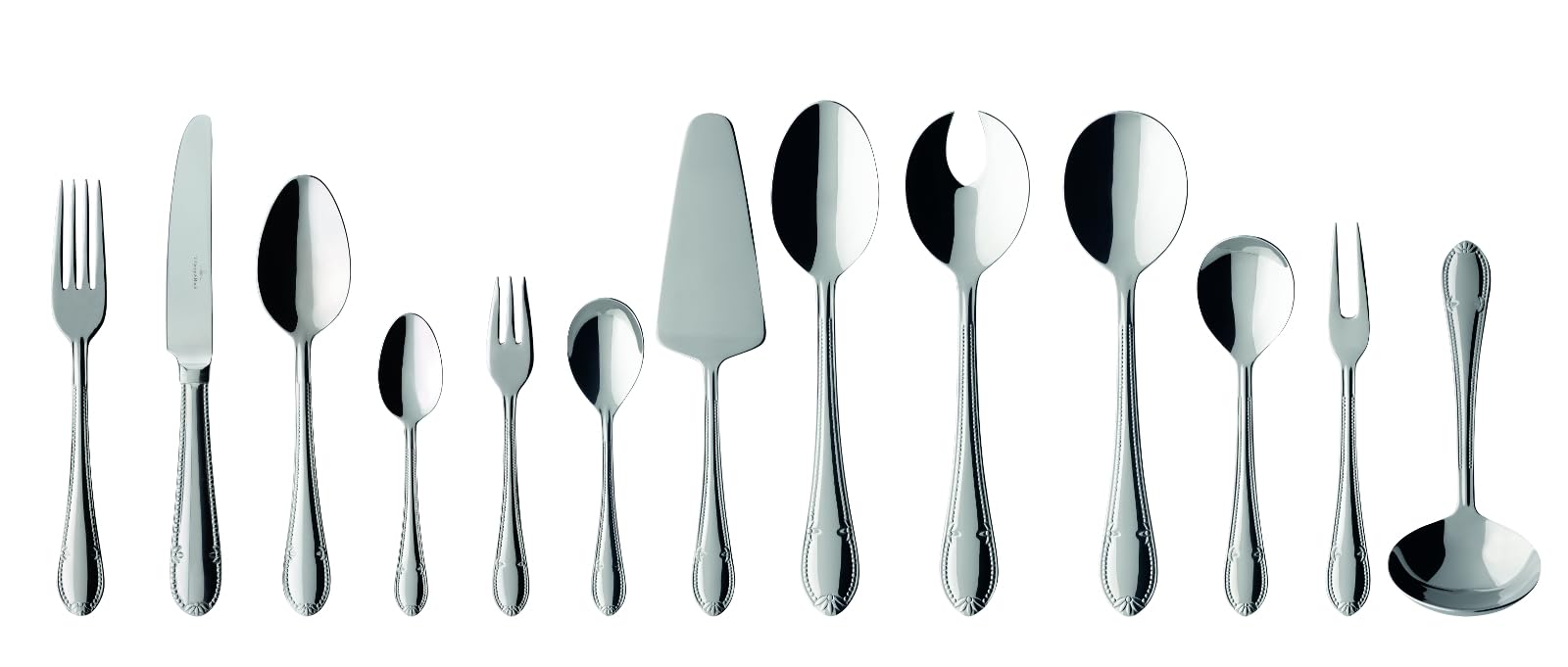 Mademoiselle Cutlery Set 68 Pieces for 12 People, Dishwasher Safe, Rustproof, Knife, Fork, Spoon, Luxury Cutlery Set, Dinner, 18/10 Stainless Steel