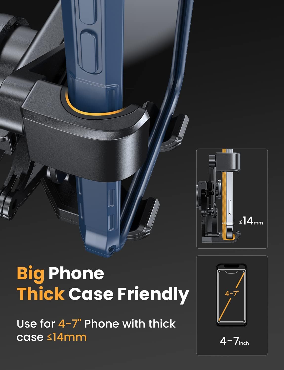 Limited AINOPE Car Phone Holder Mount, 2022 Upgraded Gravity Phone Mount for Car Vent with Newest Hook Clip Auto Lock Hands Free Cell Phone Holder Car Mount Compatible with iPhone 13 Pro Max & All Phones