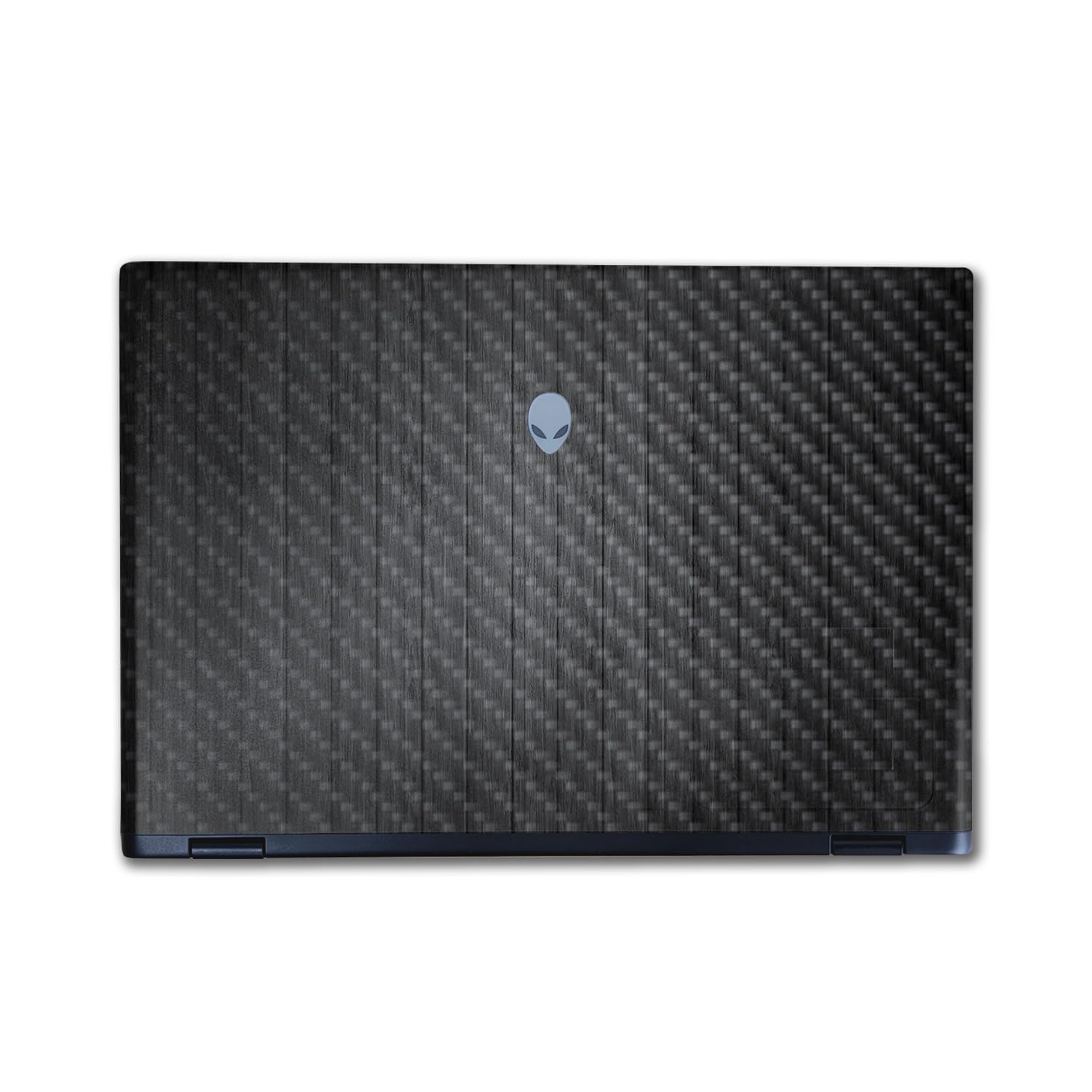 Carbon Fiber Laptop Skin Compatible with Alienware M16 R2 (2024) - Black Wood - Premium 3M Vinyl Protective Wrap Decal Cover - Easy to Apply | Crafted in The USA by MightySkins