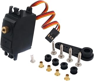 35g Digital Brushless Servo Fit for WLtoys 12428 12423 JJRC RC Car Accessory - High-Precision Gears, 3-Wire Connector, Water-Proof Potentiometers - Upgrade Steering Engine for DIY