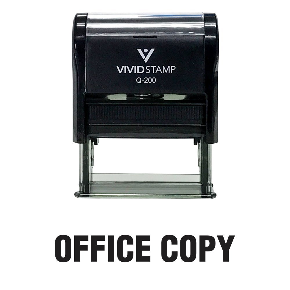 Office Copy Self Inking Rubber Stamp (Black Ink) - Medium