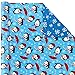 Hallmark Christmas Reversible Wrapping Paper, Kids (Pack of 3, 120 sq. ft. ttl) Santa, Joy, Penguins, Snowflakes, Polka Dots, Stripes